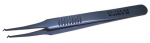 Italian Grade SMD Tweezers with Angled Tips and Paddle Shaped Points